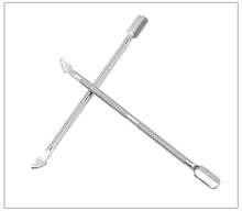 Load image into Gallery viewer, Stainless Steel Steel Push Double-Headed Nail Remover Dead Skin Push Nail Remover Nail Manicure Tool