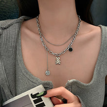 Load image into Gallery viewer, INS Style Titanium Steel Double-Layer Necklace Hip Hop Men's and Women's T-shirt Accessory Chain