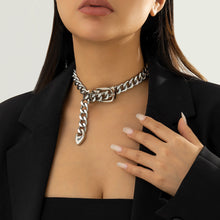 Load image into Gallery viewer, Simple Hip Hop Design Belt Buckle Chain Clavicle Necklace Retro Aloofness Style Personality Necklace