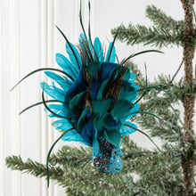 Load image into Gallery viewer, Christmas Tree Pendant Simulation Three-Dimensional Feather Peacock DIY Accessories