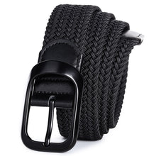 Load image into Gallery viewer, Youth Elastic Elastic Waistband for Men and Women Canvas Belt Elastic Woven Lengthened No Hole Jeans Strap