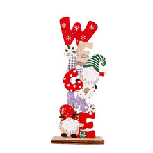 Load image into Gallery viewer, 3pcs/Set Mini Christmas Decoration Wooden Faceless Old Man Painted Letters DIY Ornaments Christmas Ornament