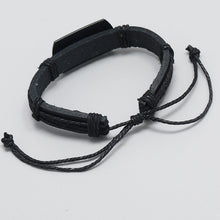 Load image into Gallery viewer, European and American Punk Men's Leather Bracelet Black Wolf Head Bracelet Multi-Layer Braided Bracelet Leather Rope for Boyfriend