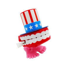 Load image into Gallery viewer, 1PCs Clockwork Winding Top Hat Jumping Teeth Winding Jumping Beauty Toy Halloween Christmas Gift