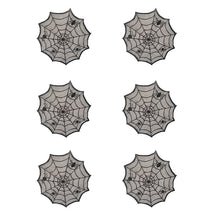 Load image into Gallery viewer, Halloween Tablecloth Spider Web Fireplace Towel Disposable Black Spider Web Lampshade Decorative Table Runner Ghost Festival Set