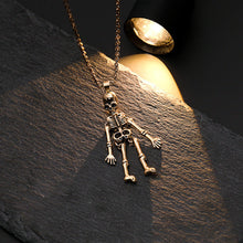 Load image into Gallery viewer, Dark Wind Halloween Necklace Human Skeleton Skeleton Ghost Hand Holding Pendant Couple Necklace