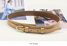 Load image into Gallery viewer, Women's Genuine Leather All-Match Korean Ins Style Waist Seal Belt Women's Matching Coat Pants