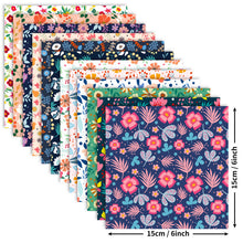 Load image into Gallery viewer, 12 Sheets/Pack Fresh Pastoral Floral Theme Journal Material Background Paper DIY Album Cut Stickers