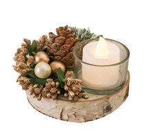 Load image into Gallery viewer, Christmas White Birch Ornament Decoration Desktop Candlestick