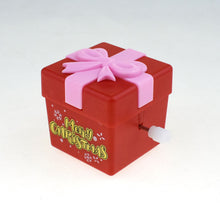 Load image into Gallery viewer, 1PCs Christmas Square Gift Box Wind-up Toy Winding Movable Red Christmas Gift
