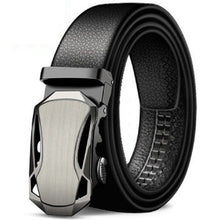 Load image into Gallery viewer, Men's Leather Belt Soft Leather Automatic Buckle Casual All-Matching Jeans Belt Men's Belt Belt