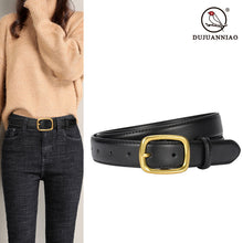 Load image into Gallery viewer, Belt Loop Casual All-Match Retro Leather Belt Women's Japanese Buckle Jeans Strap
