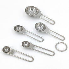Load image into Gallery viewer, Five-Piece Set Measuring Spoon with Scale Stainless Steel Measuring Spoon Brown Small Measuring Spoon Suit