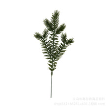 Load image into Gallery viewer, 10PCs Artificial Christmas Simulation Three Forks Pine Needle Branches Holiday Decorations