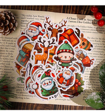 Load image into Gallery viewer, 50pcs New Christmas Stickers DIY Decorative Elk Waterproof Window Stickers