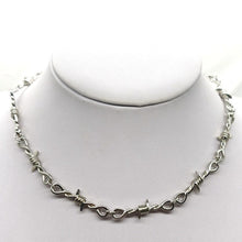 Load image into Gallery viewer, 2pcs/Set Hip Hop Men and Women's Jewelry Set Iron Thorns Hip Hop Gothic Punk Iron Wire Collar Men's and Women's Necklaces Bracelet