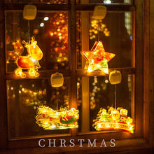Load image into Gallery viewer, Christmas Decorative Lamp Santa Claus Sucker Lamp Christmas Tree Holiday Modeling Lamp Window Lamp Decoration