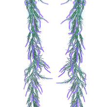 Load image into Gallery viewer, 5PCs Artificial Lavender Simulated Plants Vine Hanging Wedding Background Arch Wall Outdoor Ornamental Flower