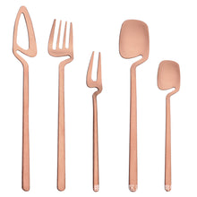 Load image into Gallery viewer, Creative Stainless Steel Hanging Cup Tableware Wall Hanging Knife, Fork and Spoon Coffee Spoon Cake Fork Fruit Fork Ice Spoon Can Be Hanging Cup Wall