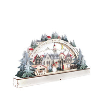 Load image into Gallery viewer, LED Luminous Christmas Village Shopping Window Decoration Christmas Wooden Ornaments Gift