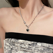 Load image into Gallery viewer, Titanium Steel Double-Layer Necklace Women's All-Matching Graceful Sweater Chain Design Sense Advanced Clavicle Chain
