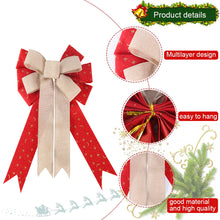 Load image into Gallery viewer, Christmas Holiday Decorations Bowknot Glitter Powder Christmas Tree Decoration