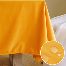 Load image into Gallery viewer, Solid Color Western Restaurant Tablecloth Rectangular Waterproof Soft Tablecloth Simple Fabric Conference Tablecloth