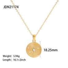 Load image into Gallery viewer, A Variety of French Retro Hemp Flowers Chain Titanium Steel Heart-Shaped Necklace Women's Heart-Shaped Zircon Pendant Necklace