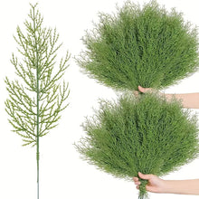 Load image into Gallery viewer, Artificial Pine Branches, 40 Pieces Christmas Faux Cedar Branches