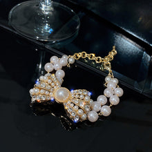 Load image into Gallery viewer, Women's Necklace Bow Pearl Choker Gift for Girls