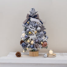 Load image into Gallery viewer, 45cm New Blue Color Christmas Tree with Lights Family Desktop Accessories Christmas Decorations