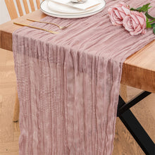 Load image into Gallery viewer, Voile Champray Table Runner Bohemian Twist Tablecloth Party Decoration Table Runner