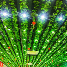 Load image into Gallery viewer, 3PCs Artificial Rattan Vines Artificial Green Leaf Grape Leaves Decorative Rattan