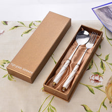 Load image into Gallery viewer, Stainless-Steel Knife and Fork Set Western Tableware Household Steak Knife, Fork and Spoon Gift Set