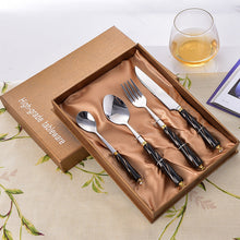 Load image into Gallery viewer, Stainless-Steel Knife and Fork Set Western Tableware Household Steak Knife, Fork and Spoon Gift Set
