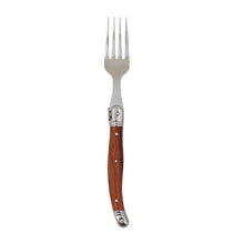 Load image into Gallery viewer, Spot Stainless Steel Steak Knife and Fork with Wood Grain Plastic Handle Steak Knife