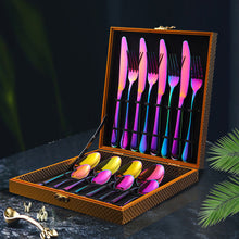 Load image into Gallery viewer, Stainless Steel Tableware Four Main Pieces Foreign Trade Gift Set Western Food Knife, Fork and Spoon