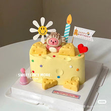 Load image into Gallery viewer, Cute Taiyaki Headgear Pink Beaver Baking Cake Topper Polymer Clay Doll Decoration