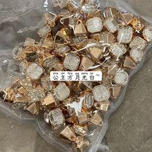 Load image into Gallery viewer, 5pcs/Set Metal Button Sweater Cardigan Golden Edge White Transparent Black Decorative Buttons