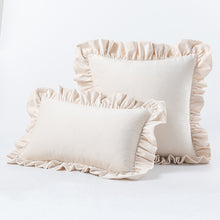 Load image into Gallery viewer, Ruffled Solid Color Pillow Cover Velvet Sofa Home Soft Backrest Cushion Cover