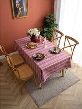 Load image into Gallery viewer, Tablecloth Ethnic Style Bohemian Polyester Cotton Yarn-Dyed Flower Striped