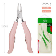 Load image into Gallery viewer, Nail Groove Pliers Nail Clippers Set Toe Nail Cuticle Nipper Pedicure Double Spring Ingrown Nail Bent Nose Plier