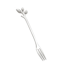 Load image into Gallery viewer, Q Stainless Steel Creative Fruit Fork Two-Tooth Fork Dessert Fork Household Fruit Toothpick Cake Fork