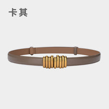 Load image into Gallery viewer, Small Waist Seal Women's Leather Belt Outer Wear Decoration with Skirt Pant Belt