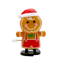 Load image into Gallery viewer, 1 pcs Shaking Head Biscuit Man Clockwork Walking Toy Chain Christmas Toy Gift