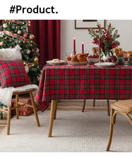 Load image into Gallery viewer, Christmas Holiday Tablecloth Red Plaid Table Cloth Living Room Decoration Tea Table Cloth Table Mat Rectangular Tablecloth