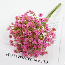 Load image into Gallery viewer, 6pcs/Set Starry Artificial Flower Simulation Bridal Bouquet Wedding Props Home Artificial Flower Arrangement Decorative Flowers