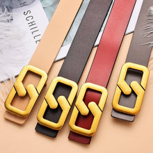 Load image into Gallery viewer, Women's Korean-Style Fashionable Smooth Buckle Belt Women's Pants Belt