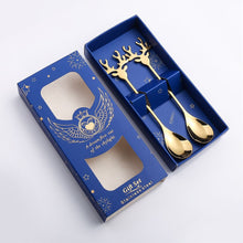 Load image into Gallery viewer, Coffee Dessert Spoon Stainless Steel Spoon Deer Spoon Christmas New Year Gift