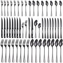 Load image into Gallery viewer, Product Stainless Steel Tableware 48-Piece Set 1010 Six Main Pieces Knife, Fork and Spoon